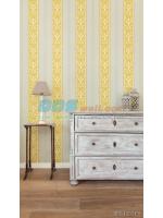 JLIE12-24 วอลเปเปอร์ติดผนัง ลายกนกไขว้ช่อหางโต สีขาว