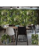 JLOT12-79 ลายใบไม้ สีเขียวอ่อน