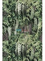 JLOT12-80 ลายใบไม้ สีเขียว