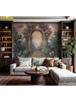 : วอลเปเปอร์พิมพ์ภาพวิว เติมบรรยากาศสวนป่ายุโรป