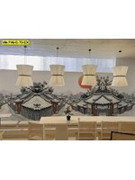 วอลเปเปอร์สั่งผลิต ภาพหมู่บ้านหิมะ โทนขาวดำ ออกแบบ สร้างความสงบเย็นตาให้พื้นที่ ตกแต่งห้อง อาหารหรือคาเฟ่มินิมอล