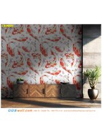 วอลเปเปอร์แบบสั่งพิมพ์ติดผนังบ้าน ลายปลาคราฟ