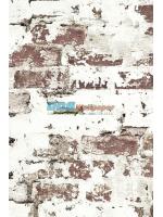 JPOP15-37 ลายอิฐเก่า สีน้ำตาลปนขาว