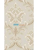 JCOE15-09 ลายหลุยส์เรียบหรู สีน้ำตาลครีม