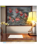 ร้านรับผลิต ภาพวิว ภาพศิลปะ ติดภาพกินรี มาใส่กรอบประดับห้องทำงาน จิตรกรรมลายไทยที่มีความโดดเด่น