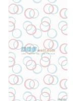 JSHR15-37 ลายรูปวงกลม สีชมพูฟ้า