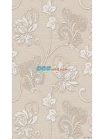 JCOE15-30 ลายดอกไม้ สีน้ำตาลครีม