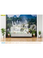 ภาพพิมพ์วอลเปเปอร์ ตกแต่งภายในบ้าน ลายวิวน้ำตก เสริมสิริมงคล ให้บรรยากาศที่สดชื่นสบายตา