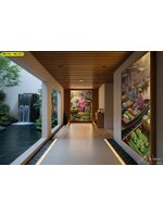 วอลเปเปอร์ตลาดน้ำลายคมชัด เหมาะกับโถงทางเดินและมุมโชว์ผนัง เสริมความน่าสนใจให้พื้นที่ดูมีคาแร็กเตอร์ไทยร่วมสมัย