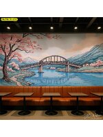 วอลเปเปอร์ญี่ปุ่นเพิ่มความหรูและอบอุ่นให้ร้านอาหาร