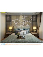 วอลเปเปอร์ภาพวิว ผลิต 2-3 วัน ตกแต่งห้องนอน สไตล์ย้อนยุค ลายดอกไม้จีน ภาพเเละสีเเบบดั้งเดิมมีเสน่ห์ ดูคลาสสิก