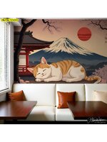 วอลเปเปอร์แมวญี่ปุ่น ช่วยสร้างบรรยากาศร้านอาหารให้น่านั่ง