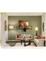 ภาพศิลปะ ผ้าCanvas พิมพ์ลายนางเงือก งานศิลปะภาพตัดต่อใส่กรอบ สร้างลูกเล่นเพิ่มขึ้น เเถมความสวยงามน่าค้นหา