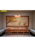 วอลเปเปอร์ภาพวิวโทนอุ่น ช่วยให้ผนังดูอบอวลนุ่มลึก พร้อมสั่งพิมพ์ลายเฉพาะและบริการติดตั้งอย่างประณีต