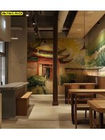 วอลเปเปอร์สั่งผลิต ภาพทางเข้าวัดจีน ออกแบบ สร้างความรู้สึกสง่างามแบบโบราณ