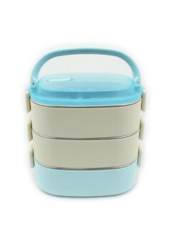 ปิ่นโตพาสเทล3ชั้น 1750 ml. GOGO (เกรด304)