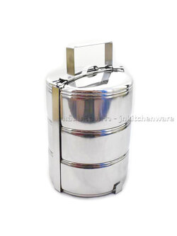 ปิ่นโตสแตนเลส ตราจรวด 14 ซม. 3ชั้น