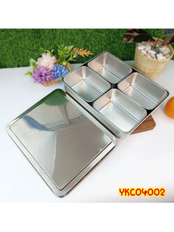 ชุดกล่องเครื่องปรุ่ง SL 4 ช่อง+ฝา 304 (YKC04002)