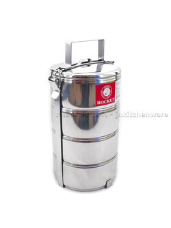 ปิ่นโตสแตนเลส ตราจรวด 14 ซม. 4ชั้น