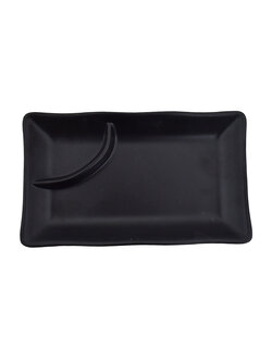 จานสี่เหลี่ยมหลุมน้ำจิ้ม F153478