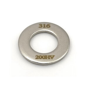 A4-80 (200HV) DIN125A HIGH TENSILE STRENGTH FLAT ROUND WASHER / แหวนอีแปะทนแรงดึงสูง สแตนเลส A4-80 (200HV) มาตรฐาน DIN125A