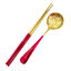 ช้อนซุป+ตะเกียบกล่อง (คละสี) YKC094