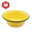 ชามสังกะสีเคลือบ 6 นิ้ว (16ซม.) สีเหลือง กระต่าย /ยกโหล 12 ใบ