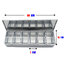 ชุดถาดเครื่องปรุงยาว 6ช่อง สแตนเลส 304 รุ่น PS004