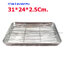 ถาด+ตะเแกรง ขนาด 31*24*2.5 ซม.PS