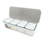 กล่องใส่เครื่องปรุงเหลี่ยม4ช่องR-3036