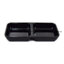 ถ้วยน้ำจิ้มเมลามีนเหลี่ยม 2 ช่องใหญ่ SB (D582-6)