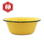 ชามสังกะสีเคลือบ 7 นิ้ว (18ซม.) สีเหลือง กระต่าย /ยกโหล 12 ใบ