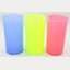 แก้วพลาสติกทรงกระบอกคละสี 006 คละสี/ยกโหล 12 ใบ