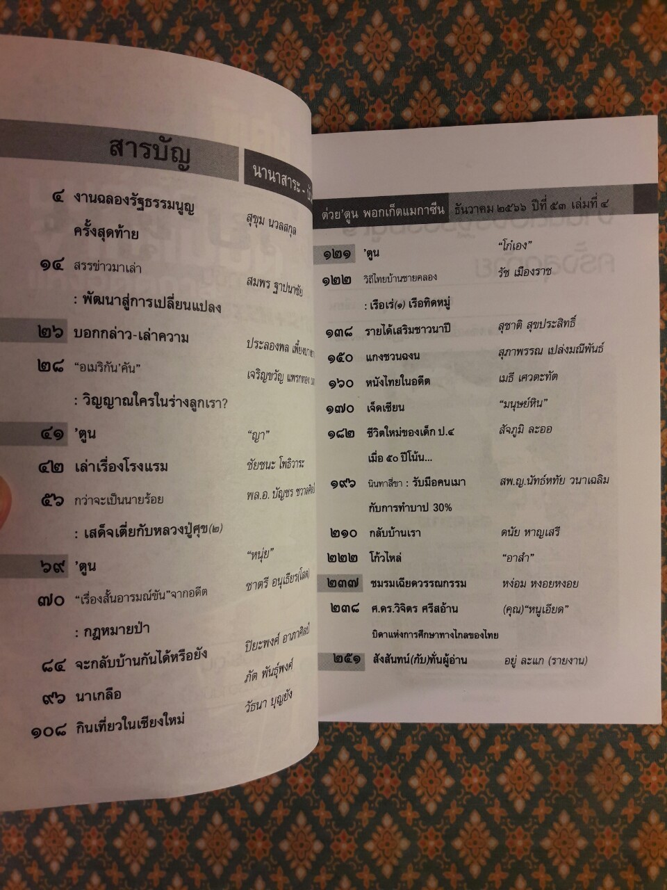 ต่วย’ตูน ปีที่ 53 เล่มที่ 4 ธันวาคม 2566