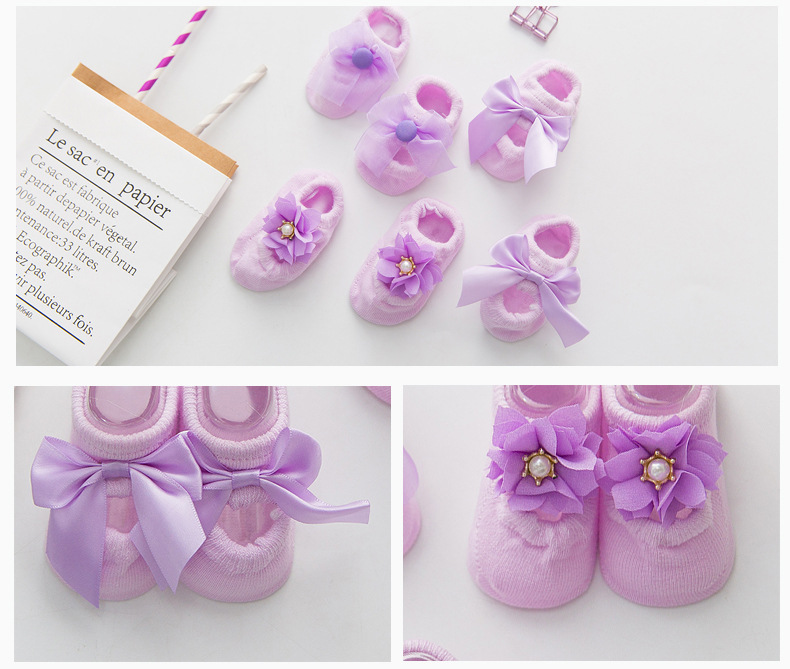 MUISUNGSHOP รองเท้ากันลื่น ผ้ายืดใส่สบาย เหมาะสำหรับแรกเกิดถึง 2 ขวบ