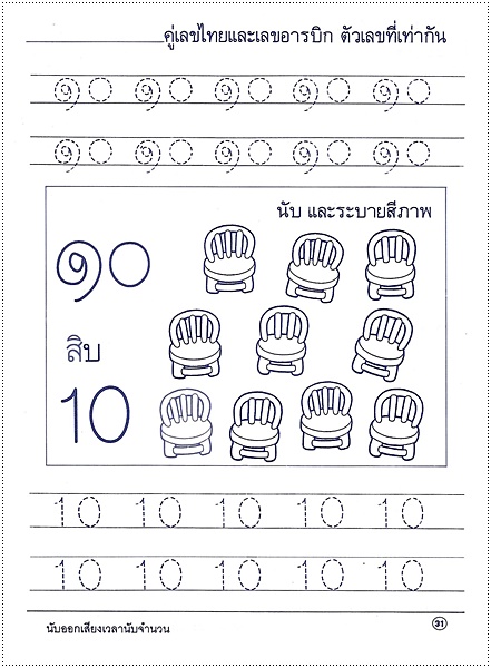 แบบหัดอ่าน-เขียนตัวเลข