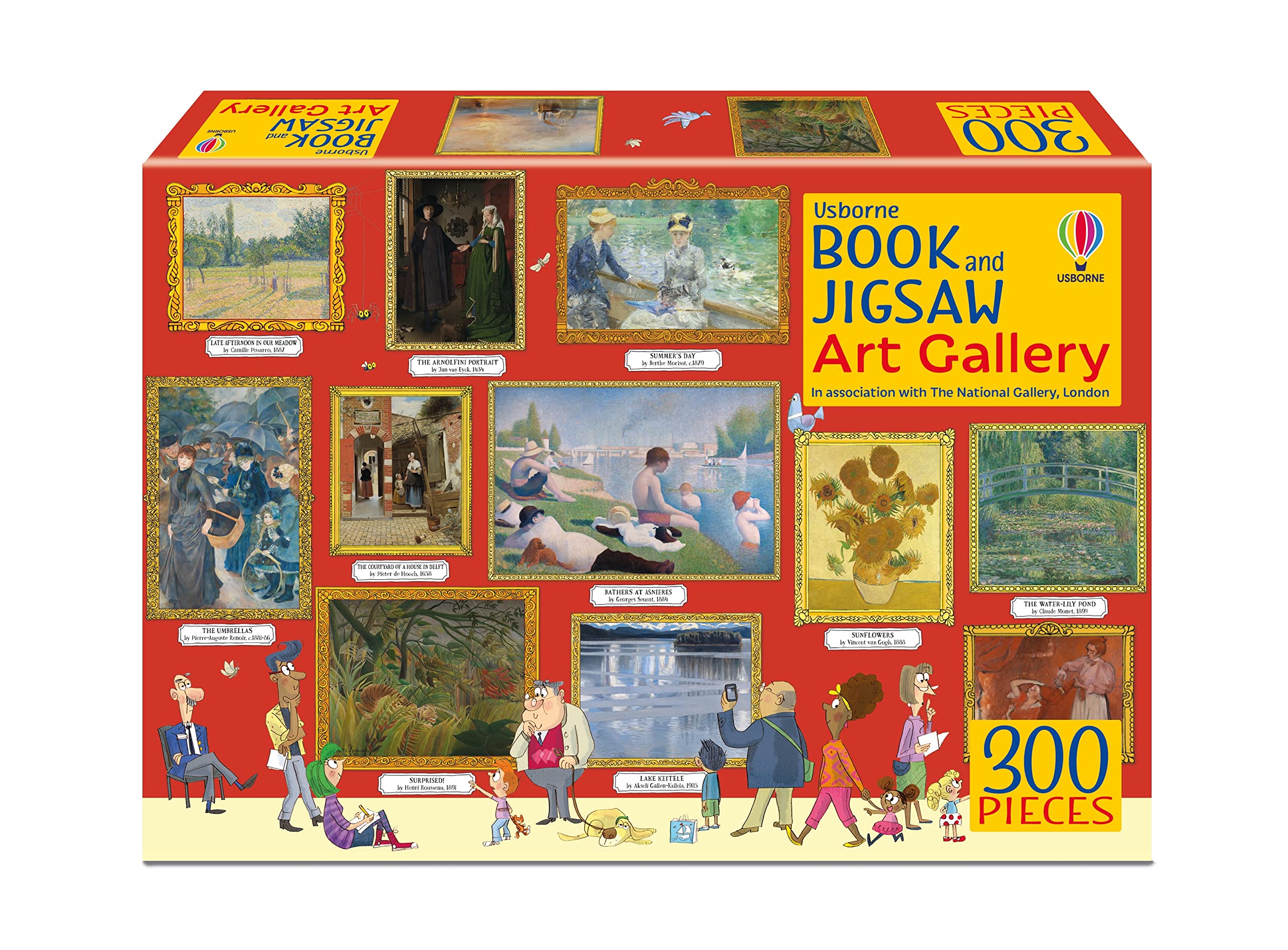 BOOK & JIGSAW: ART GALLERY (300 PCS)