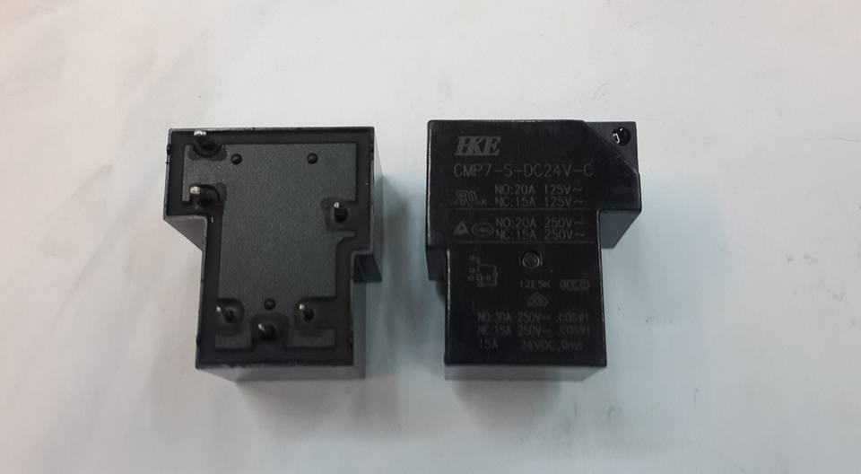 CMP7-S-DC24V-Cรีเลย์ุ6ขาNO20ANC15Aยี้ห้อHKE RELAYคอยล์24VDCราคา