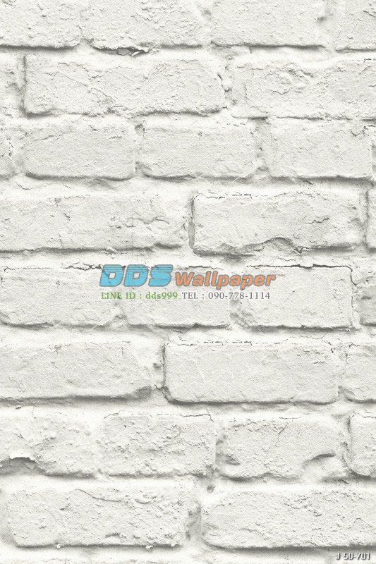 JPOP15-38 ลายอิฐ สีขาวครีม