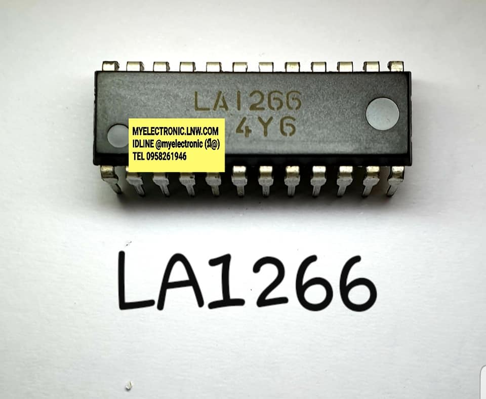 ขาย LA1266 ยี่ห้อ SANYO ซันโย ตัวถัง DIP-24 ขาแคบ IC ไอซี ราคา ตัวละ . . . . . หน่วย บาท
