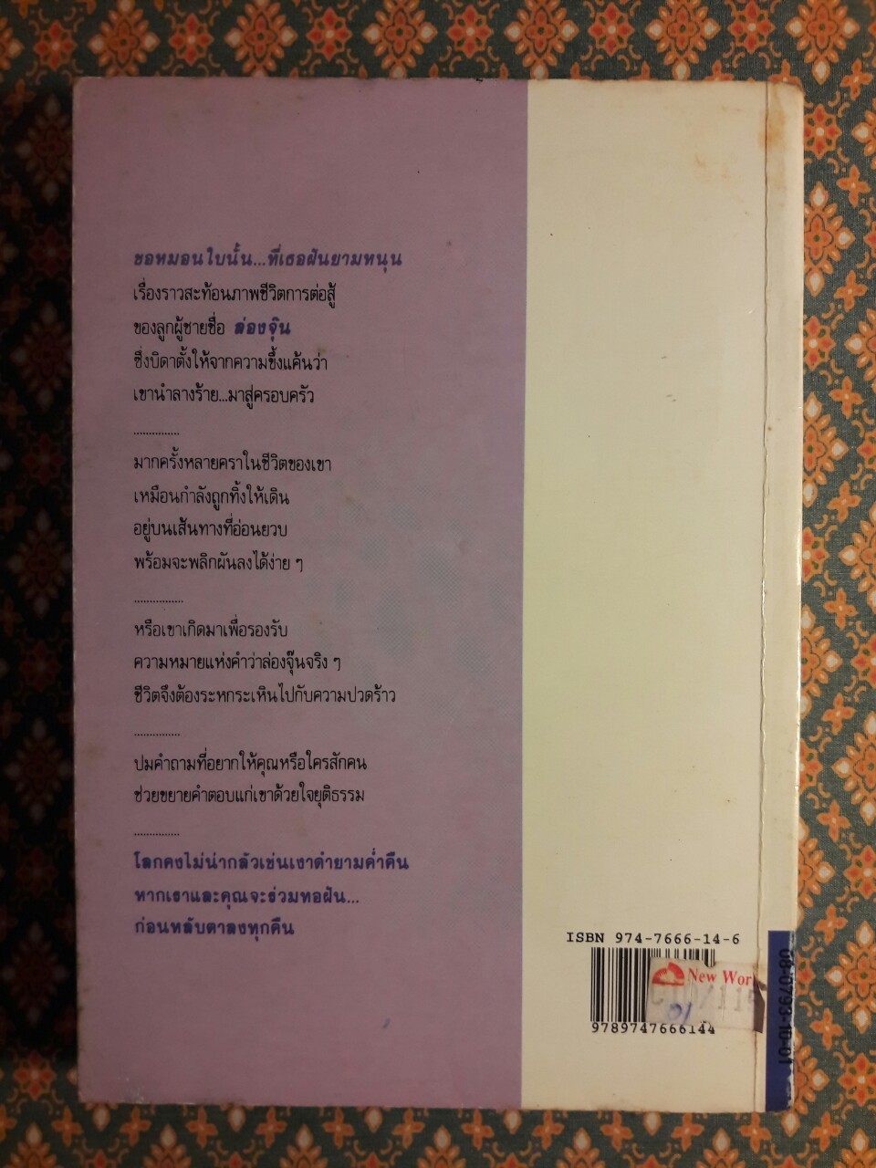 ขอหมอนใบนั้นที่เธอฝันยามหนุน “1 ใน 500 เล่ม หนังสือดีสำหรับเด็กและเยาวชน”