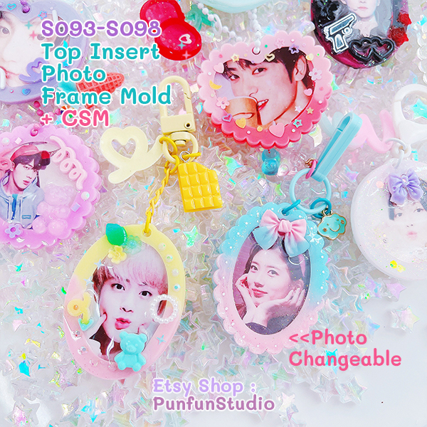 แม่พิมพ์เรซิ่น S093-S098 Top Insert Photo Frame Mold + CSM