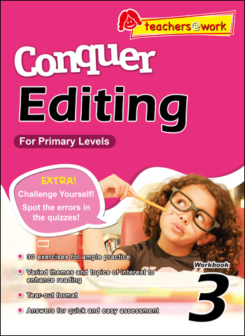 แบบฝึกหัดแก้ไขคำภาษาอังกฤษ ป.3 Conquer Editing Workbook 3