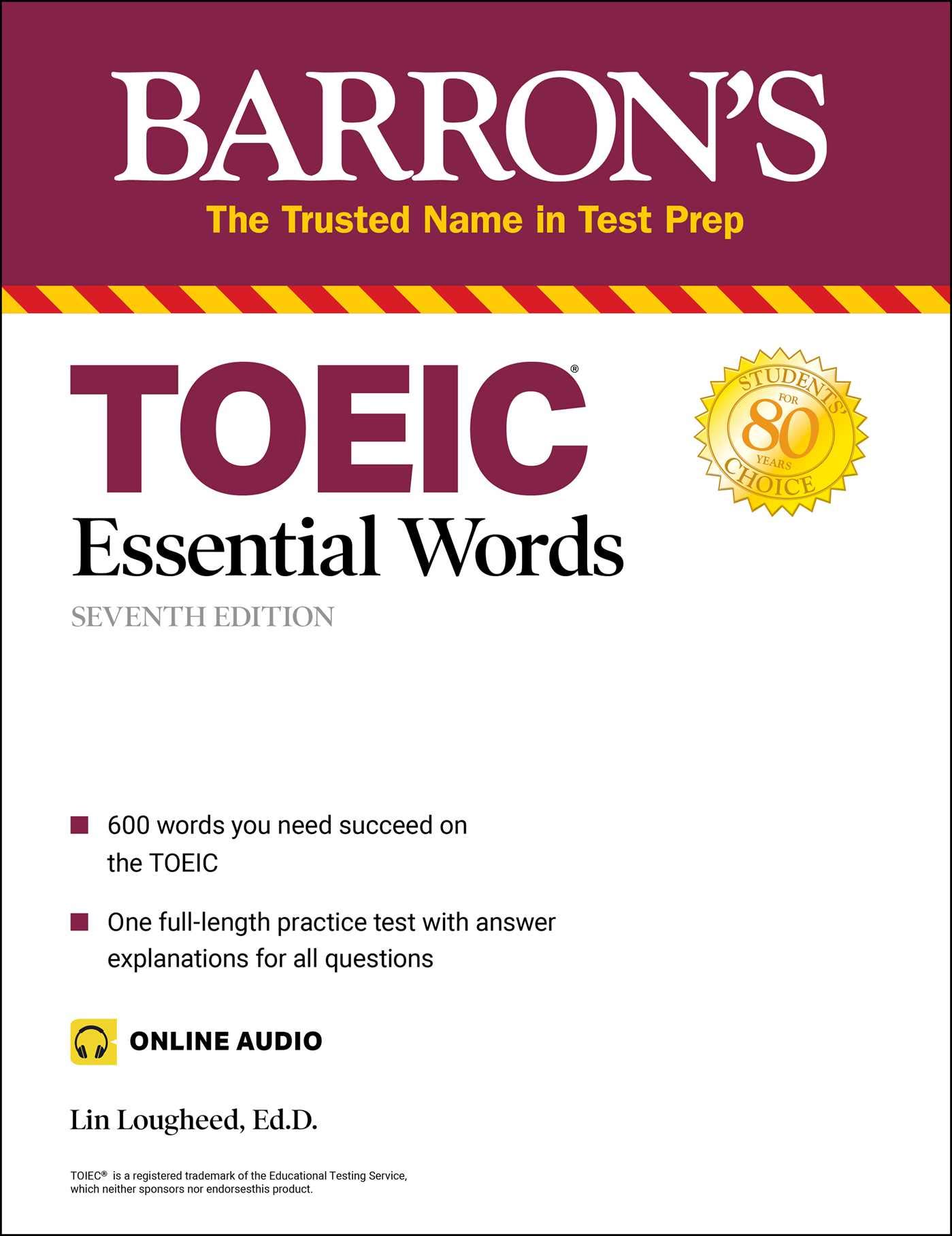 BARRON'S TOEIC ESSENTIAL WORDS (ONLINE AUDIO) (7TH ED.)