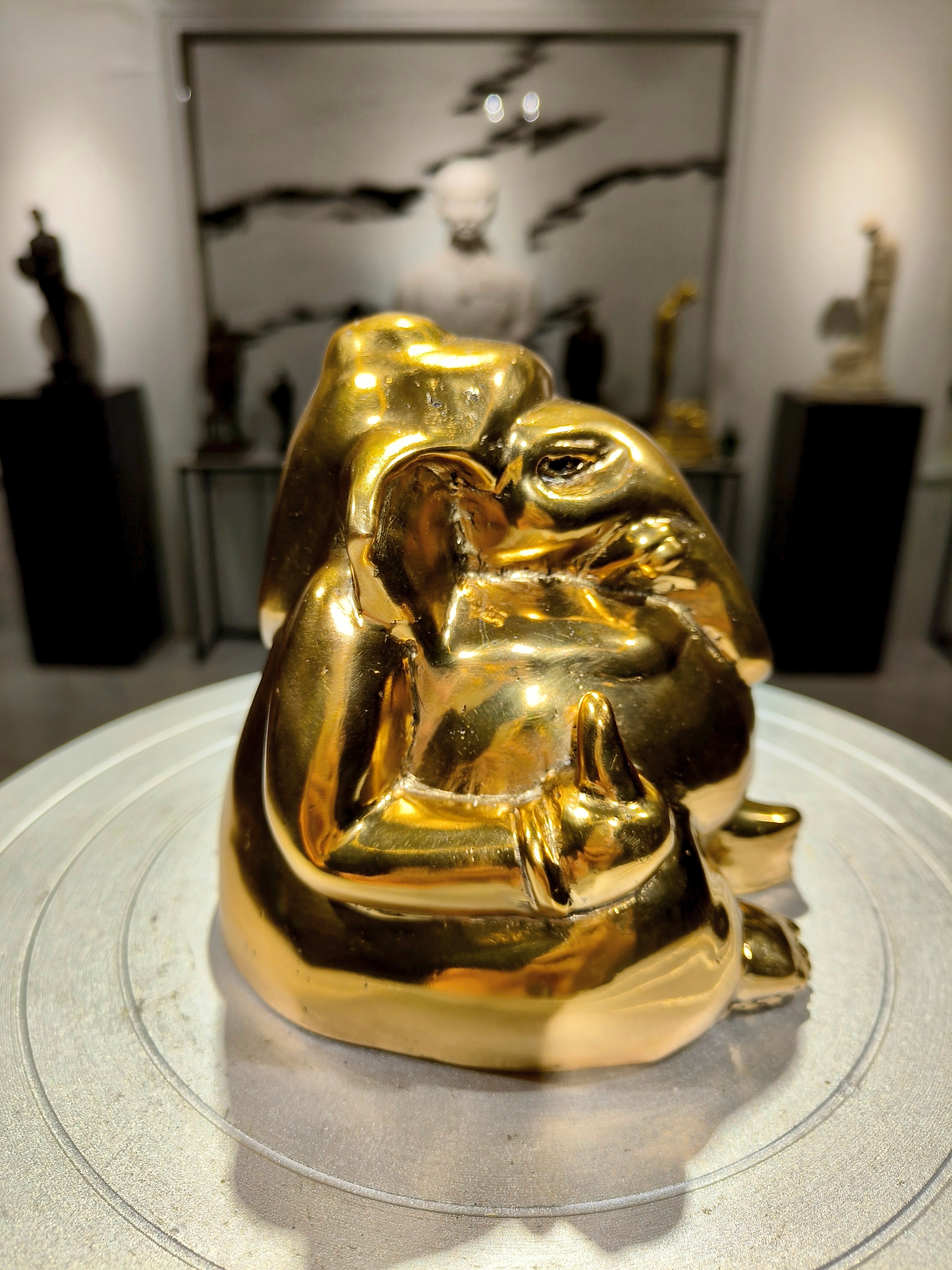 รูปหล่อ พระพิฆเนศ วรมุทรา ปางนั่งประทานพร พิมพ์โบราณ หน้าตัก 5 นิ้ว