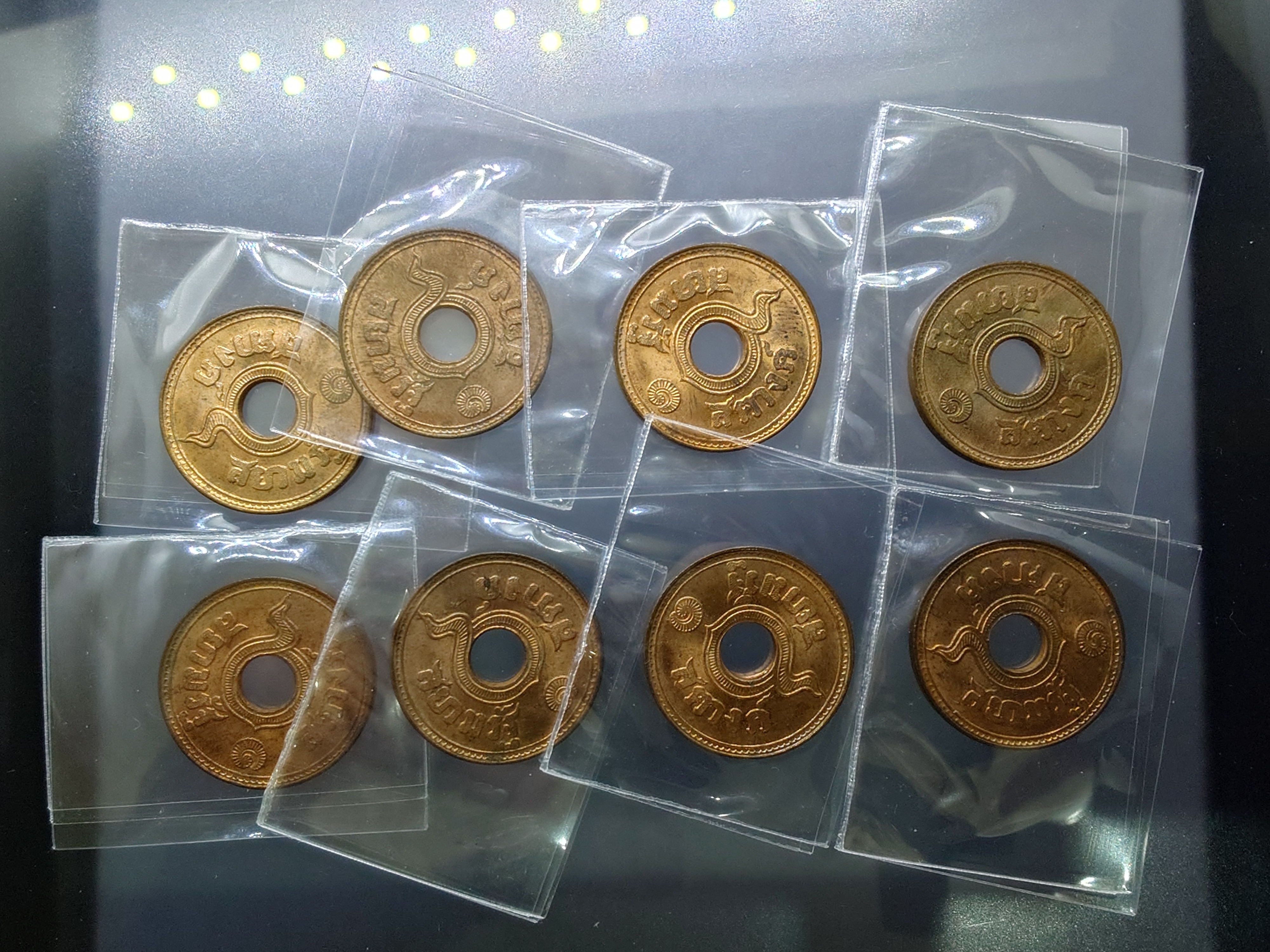 สตางค์รู เนื้อทองแดง 1 สตางค์ ปี พ.ศ.2478 ไม่ผ่านใช้ เก่าเก็บ