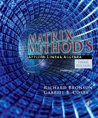 Matrix Methods ISBN 9780123744272