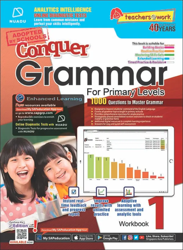 แบบฝึกหัดแกรมม่าภาษอังกฤษ ป.1 Conquer Grammar For Primary Levels Workbook 1