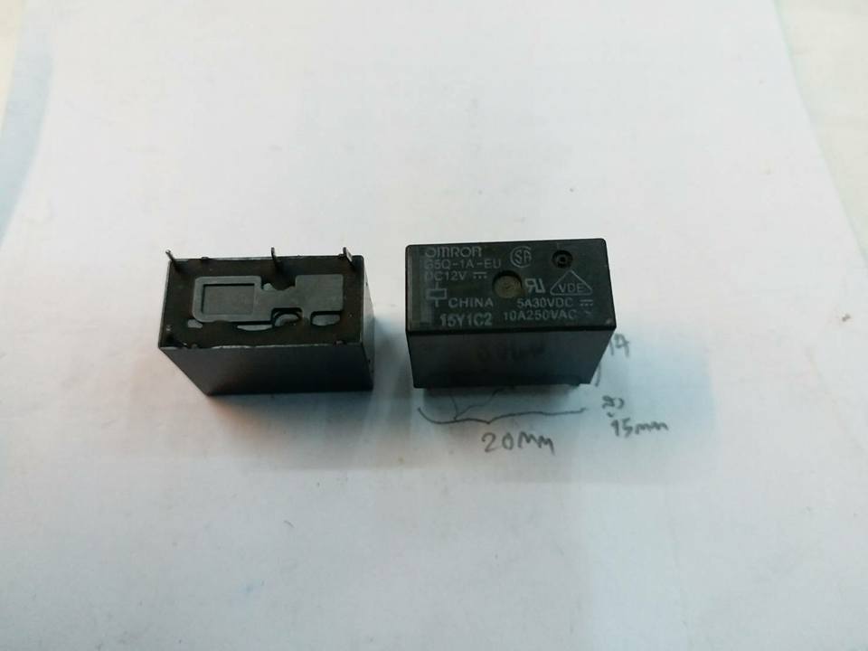 G5Q-1A-ED DC12VCOIL12VDCคอยล์12VDCราคาตัวล่ะ4ขาลงปริ้นPCBรีเลย์G5Q1AEDราคาตัวล่ะRELAYยี่ห้อOMRONของแท้