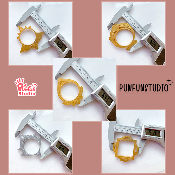 ISM 12-16 Mold / Genshin Vision Frame / Silicone Mold